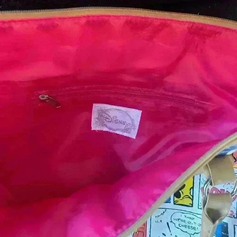 Disney Mickey Mouse Comic Strip Purse Handbag Tote - Picture 5 of 16